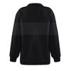 Women's Casual Loose Long Sleeved Patchwork Zipper Sweatshirt Top Loose Striped Sweatshirt