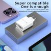 Универсальное быстрое зарядное устройство: Многопортовый USB-адаптер (5В/3А) с совместимостью с Европой/США/Великобританией