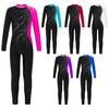 Kids Girls Long Sleeve Shiny Rhinestone Hollow Back Athletic Dance Jumpsuit One Piece Leotard Gymnastics Suits
