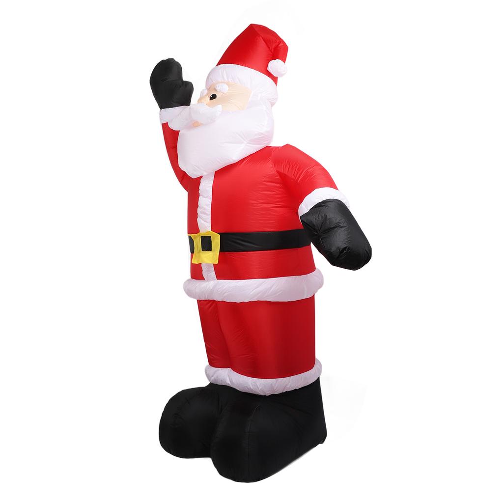 2,4 м рождественские надувные Санта-Клауса, уличные рождественские украшения, надувной декор для двора на Рождество