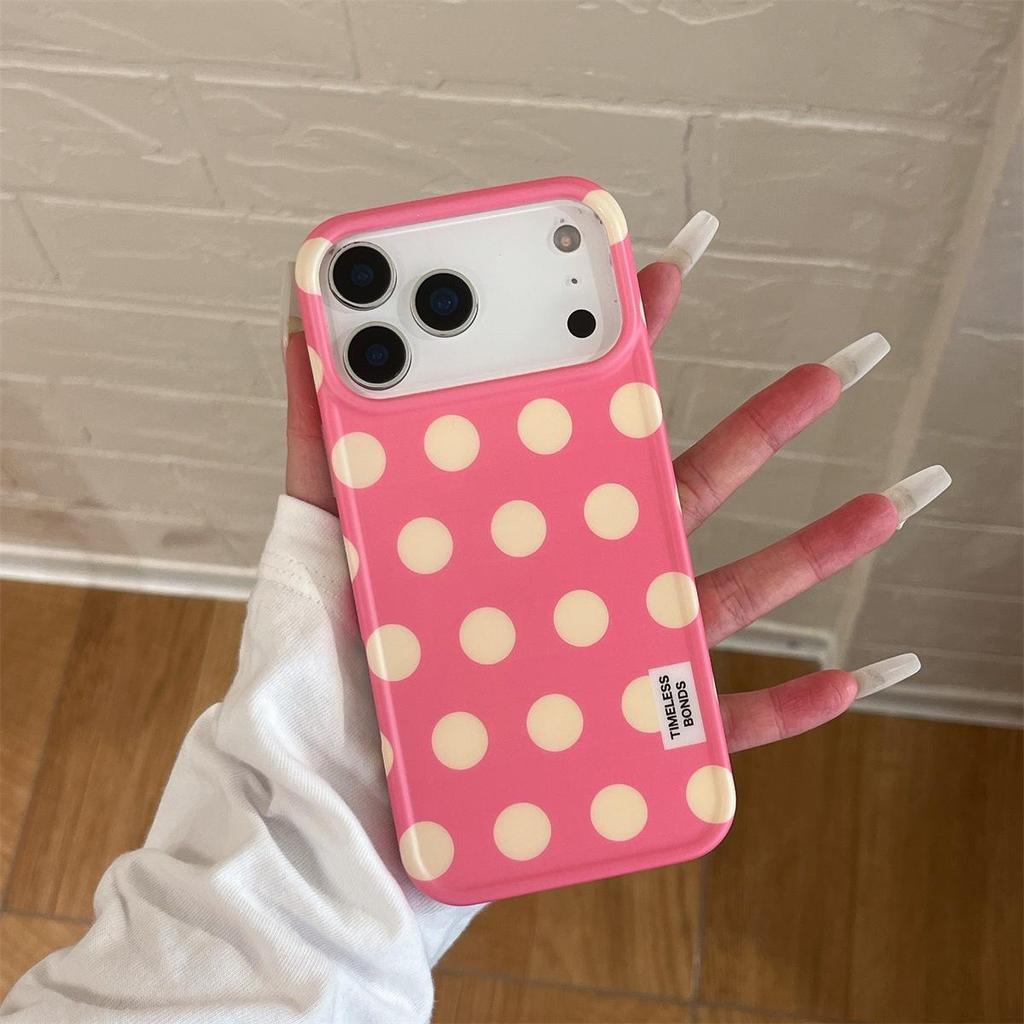 Чехол для iPhone 15 ProMax с дофаминовым горошком: Защита от падений, Полное покрытие.