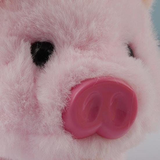 Электрическая плюшевая игрушка-свинка с реалистичным звуком, подвижным носом, интерактивная ходячая свинка, плюшевая игрушка для малышей, имитация мягкой игрушки