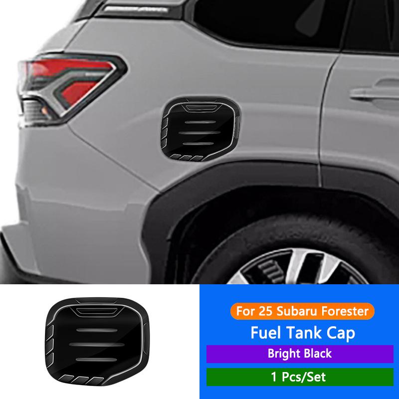 QHCP Car Fuel Tank Cover Protection ABS Gas Tank Cap Petrol Cover Anti-scratch Fit For Subaru Forester 2025 Exterior Accessories