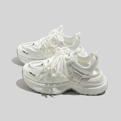 Летние новые сетчатые женские белые туфли универсальные кроссовки дышащие скейт-кеды модная повседневная обувь модные мужские однослойные туфли