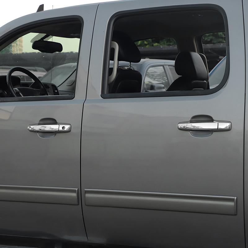 Car Tailgate Handle Decoration Reverse Mirror Cover Door Handle Shell For Chevy Silverado /GMC/SIERRA 2007-2013 Car Exterior Accessories,ABS Plastic