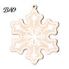 Wooden Snowflake Ornaments Christmas Ornaments, Rustic Xmas Tree Hanging Decorations, Boho Decorations Winter Wonderland Crafts for Tree, Holiday