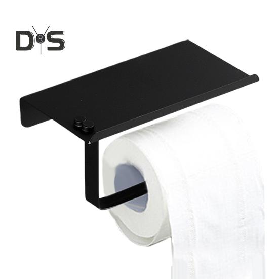 Держатель для туалетной бумаги с полкой из нержавеющей стали, держатель для туалетной бумаги, настенное крепление, винт, водонепроницаемая, устойчивая к ржавчине полка для телефона, держатель для духов