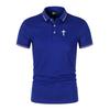 Азиатский размер, рубашка поло с коротким рукавом, мужская, с принтом для уличной спортивной моды, мужская повседневная футболка