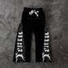 Европейский и американский стиль, темный дизайн, модная молния, нерегулярные мужские и женские брюки прямого кроя в стиле ретро