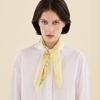 2DREAMERS Letter Maze Yellow Silk Scarf