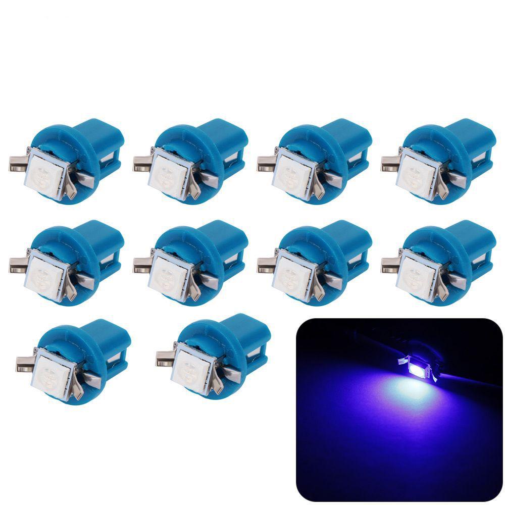 1SMD T5 B8.5D Dashboard Side Interior Dash Lights Indicator Bulbs Car Lights Gauge LED