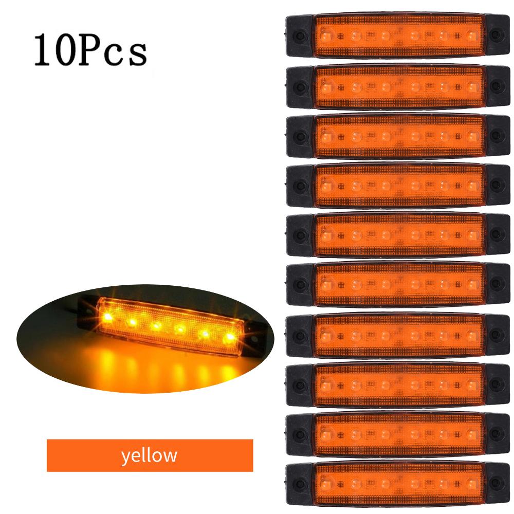12 В/24 В 10/30 шт. светодиодный боковой габаритный фонарь для грузовика с прицепом, водонепроницаемый с проблесковой лампой E-Marke