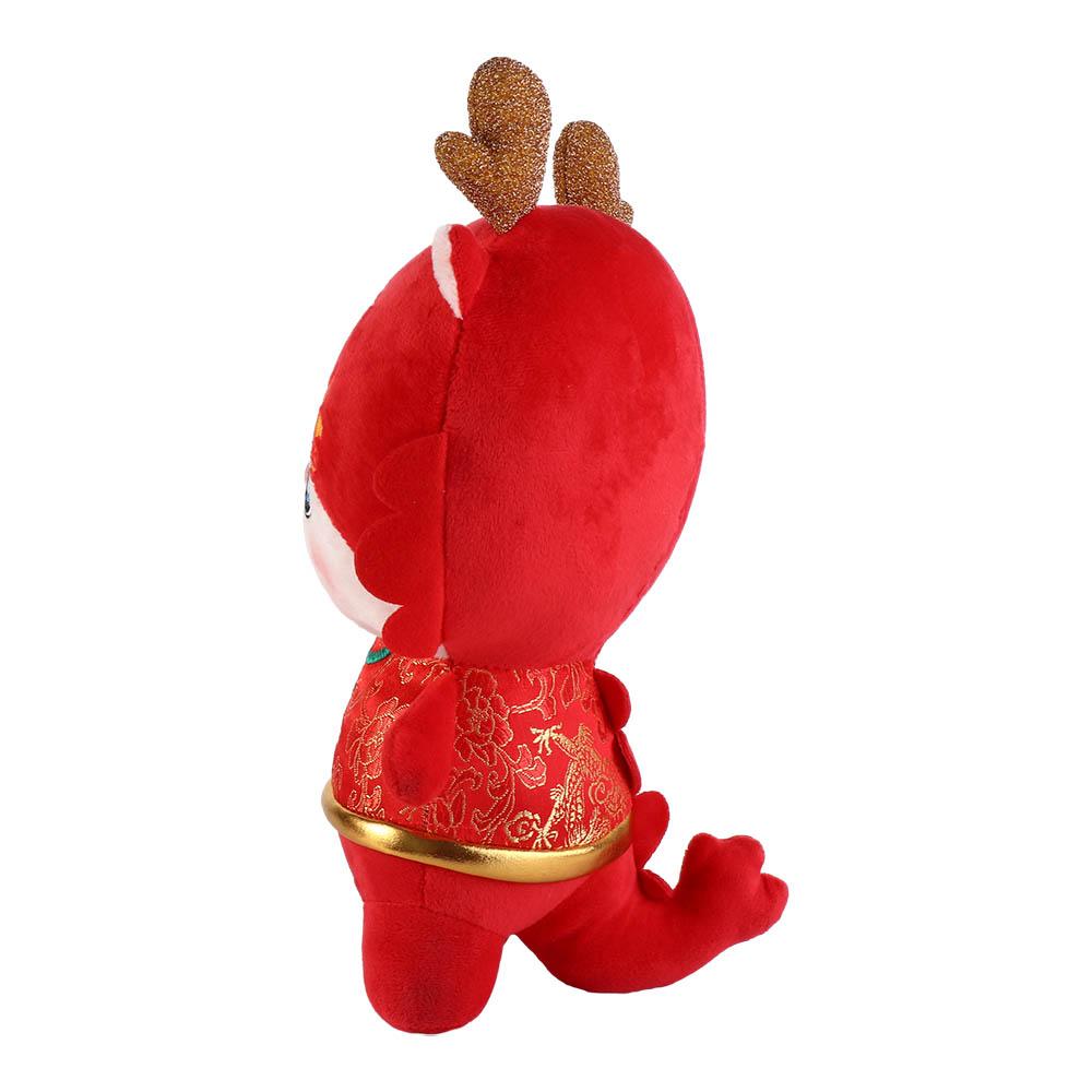 PP Cotton Tang Suit Dragon Year Mascot Toy Tang Suit Lucky Dragon Doll Plushies  New Year Gifts