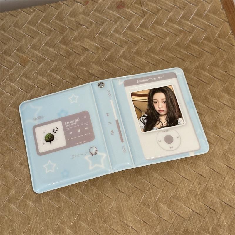KPOP Photocard Album for 3 Inch Card Cute Blue Player Card Binder Lovely Heart PVC Photo Album Anime Card Sleeves Friends Gifts