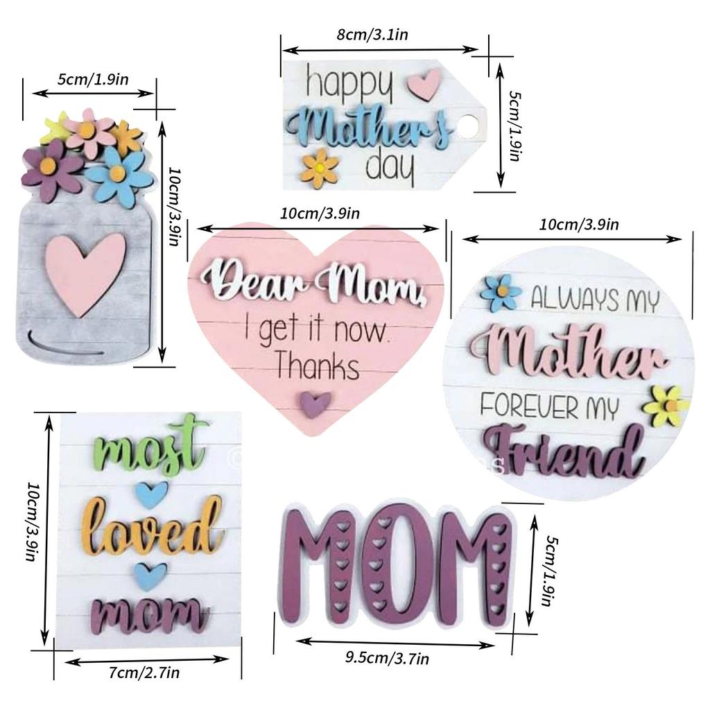 Многослойный поднос с орнаментом ко Дню матери, декоративный деревянный многослойный поднос, обеденный стол, домашний уличный декор, знаки