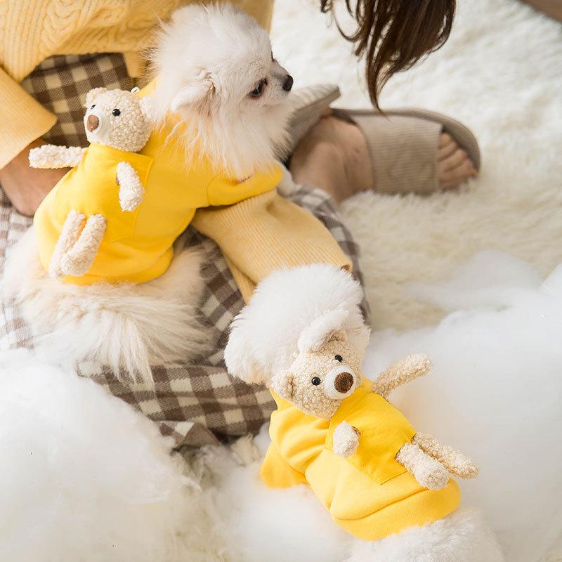 Pocket Bear Pet Clothing Autumn Puppy Dog Sweater Teddy Bigbear Pomeranian Small Dog Cat Clothing Spring
