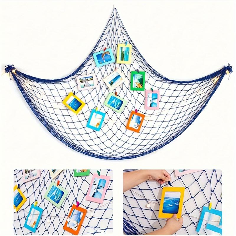 Handmade shell wind chime hanging decoration, woven with thick rope and twine, Mediterranean style, wall decoration for living r