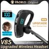 Модернизированные Bluetooth-наушники V8S Business с микрофоном HD, голосовым управлением входящим вызовом, длительным временем ожидания, беспроводная гарнитура для спортивной музыки