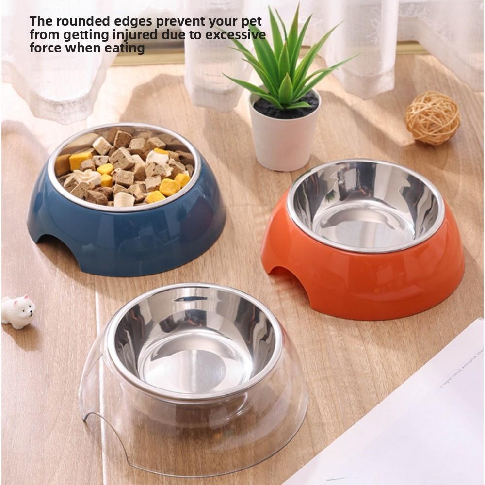 Дизайнерская миска для питомца 2 в 1 из нержавеющей стали, новая миска для кошки, товары для питомцев