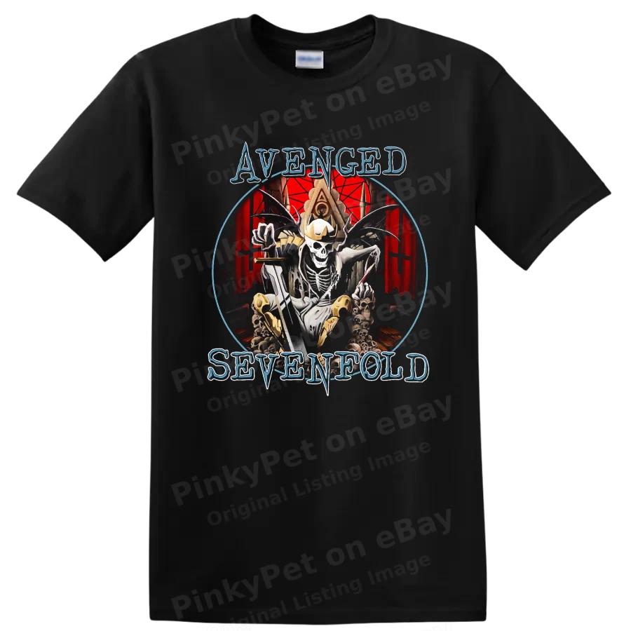Avenged Sevenfold Skeleton Gothic Metal T Shirt Dark Art Band Tee