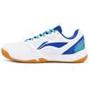 Li Ning The Flash 2.0 Амортизирующие Нескользящие Низкие Бадминтонные Кроссовки Унисекс Бело-Синие AYTT023-2
