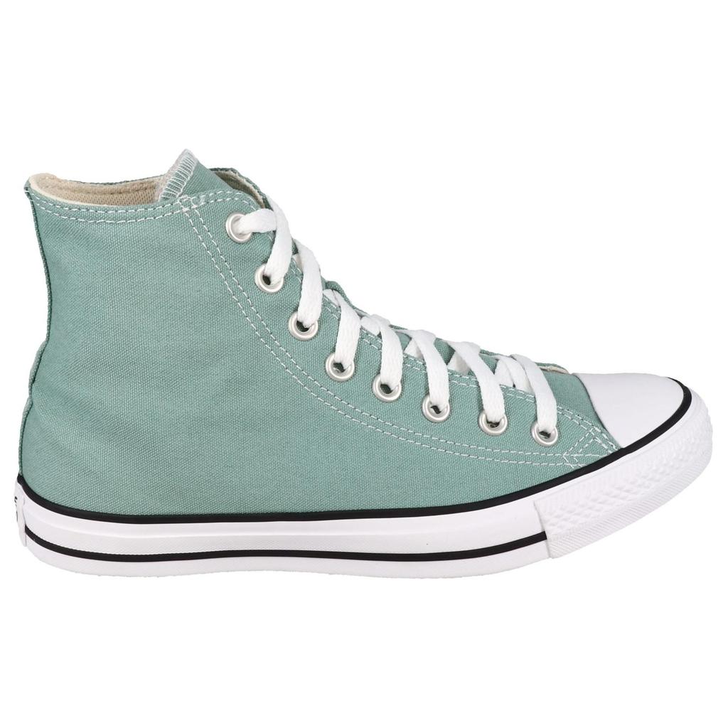 Converse Chuck Taylor All Star Удобные высокие парусиновые кеды Унисекс Зеленый Белый A06563C