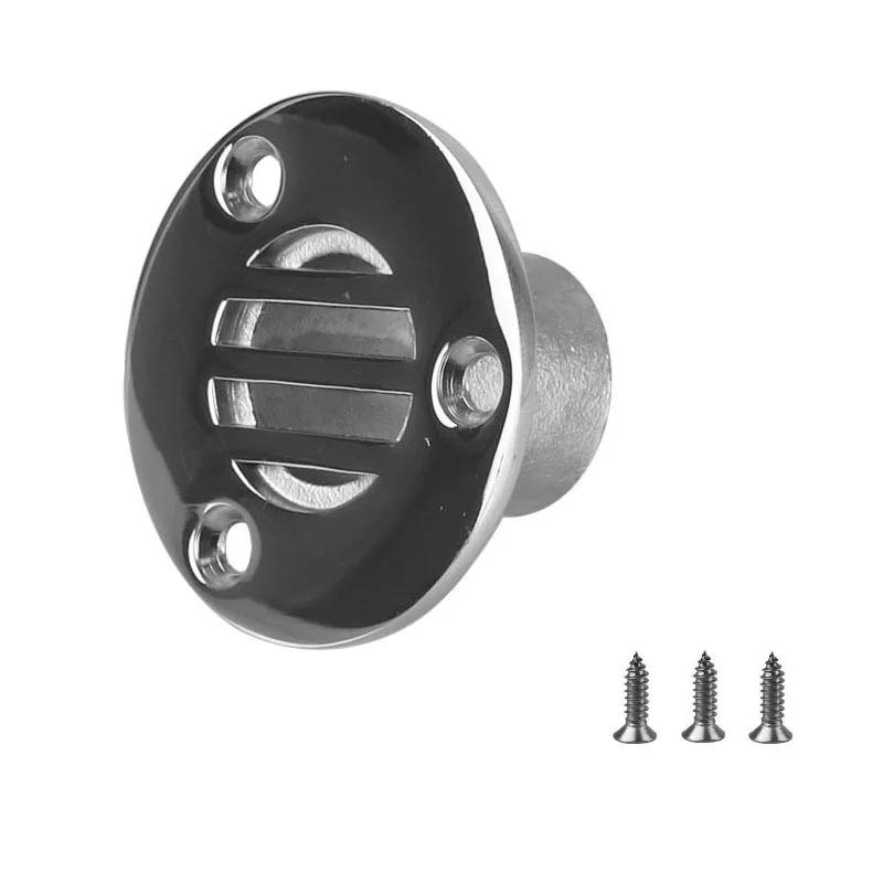22mm/25mm 316 Stainless Steel Marine Boat Accessories Boat Floor Deck Drain Marine Grade Compact For Ship Yacht Deck Drainage