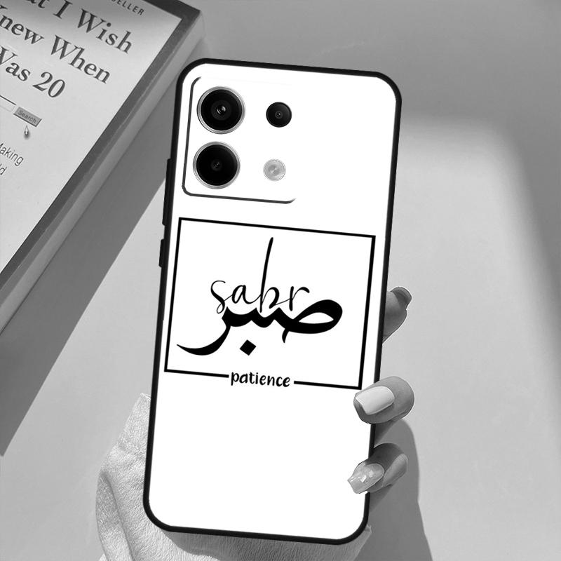 Sabr Patience Чехол Funda Для Xiaomi Redmi Note 14 10 11 12 13 15 Pro Plus Чехол Для Redmi 15 14C 10C 12C 13C 15C