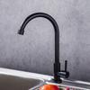 Stainless Steel Kitchen Faucet Water Purifier Single Cold Tap Taps Rotation Deck Mount Black Single Handle Kitchen Sink Faucet
