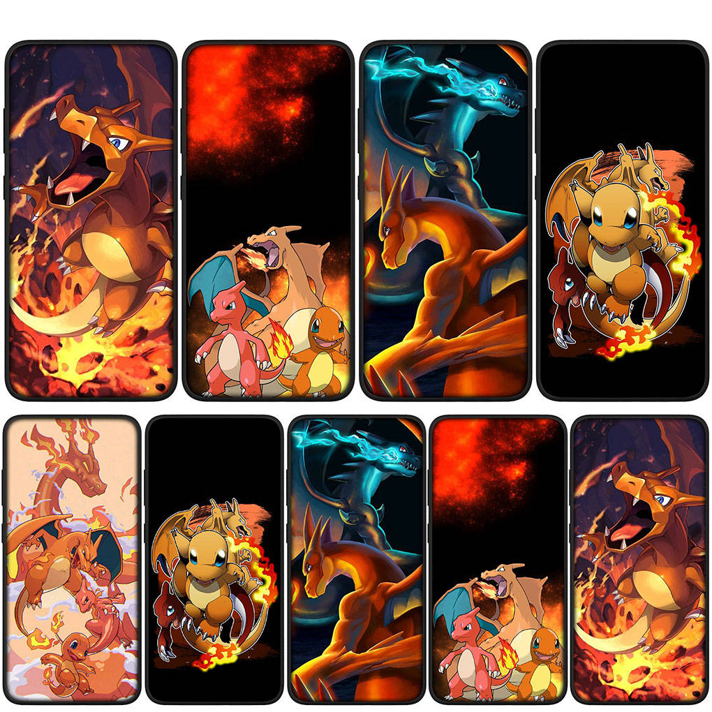 Чехол для iPhone 16 15 Xiaomi Redmi Note 14 13 12 11 Pro Max X 8 9 16e Samsung Galaxy S25 S24 S23 Moto A4 OPPO Huawei чехол для телефона с мультяшным принтом Charmander