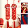2шт год висячие украшения весенний фестиваль декор счастливый персонаж кулон украшение для
