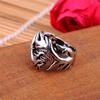 Полое резное кольцо с драконом для женщин и мужчин, винтажные ювелирные изделия серебряного цвета, регулируемые в стиле панк в стиле бохо, Anillos