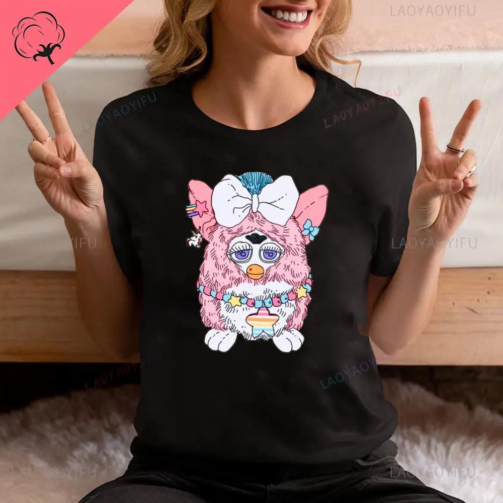 Furby Twilight Volturi New Moon Aro Caius Marcus The Volurby Funny Cartoon Classic Cotton T-Shirt Tee Graphic T Shirts Cotton