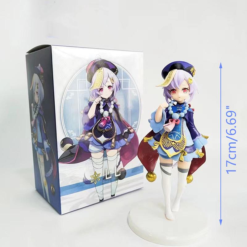 17 см Genshin Impact Qiqi Аниме Фигурка Genshin Impact Klee Фигурка Модель