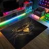 Bon Jovi Design Crystal Velvet Carpet Cozy Non?Slip Printed Rug For Bedroom Living Room Entrance