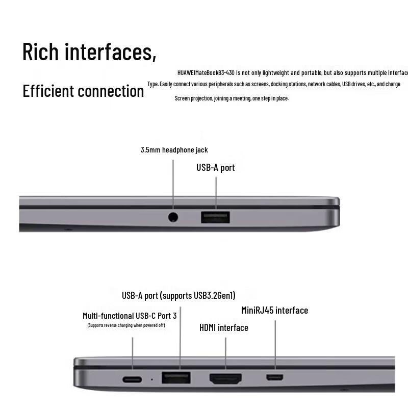 HUAWEI MateBook B3-430 14-inch Business Laptop (CN version)