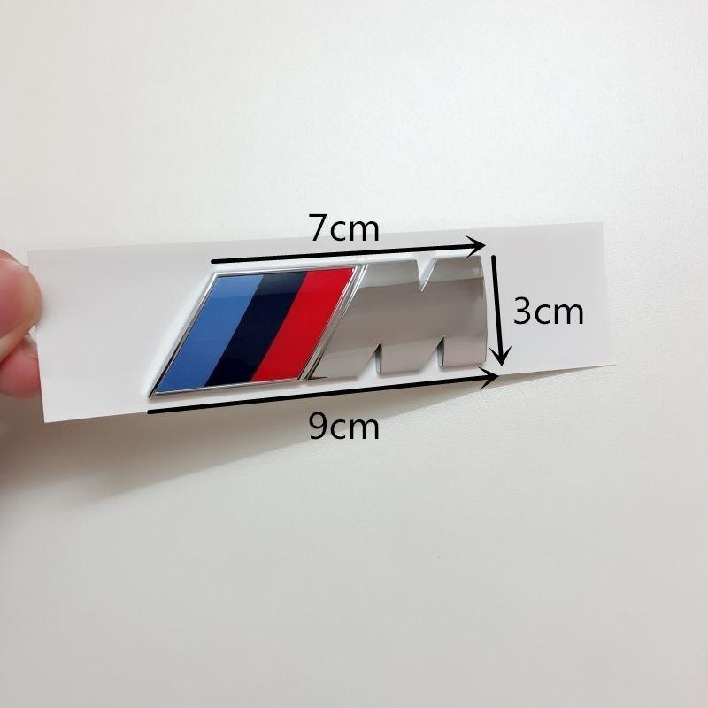 NAZF2 For BMW 1 3 5 7 Series M Performance Emblem M3 M5 X1 X3 X5 X6 E46 E36 Rear Luggage Compartment Logo Sticker Metal Sticker M Logo