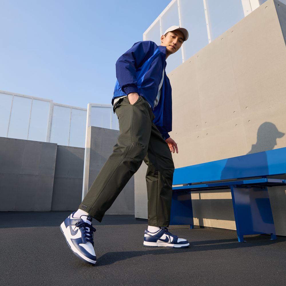 Nike Dunk Low Белый Полуночно-синий