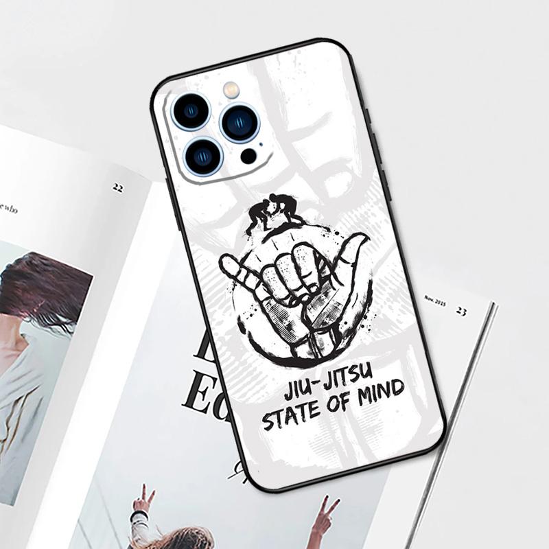 Judo BJJ Jiu Jitsu Case For iPhone 15 14 13 12 11 Pro Max Mini Cover X XR XS SE 8 7 14 15 Plus Accessories