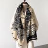 New Korean Autumn Winter Fashion Warm Luxury Fashion Long Scarf Women Travel Cape Imitation Cashmere Bandana Shawl Wrap Scarves