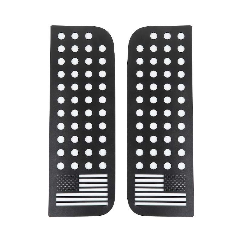 Накладка на заднее стекло автомобиля, декоративная рамка для Jeep Wrangler JL для JT Gladiator 2018, 4-дверная версия, металлические автомобильные аксессуары