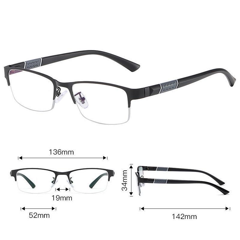 Fashion Luxury Men's Business Photochromic Myopia Glasses Unisex Vintage Anti-blue Light Eyewear Classic Retro Color Changing Sunglasses