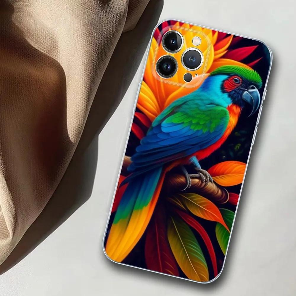 Чехол для мобильного телефона Apple iPhone15, цветной чехол для мобильного телефона Parrot, окрашенный чехол с защитой от падений, чехол для мобильного телефона Huawei с защитой от падений.