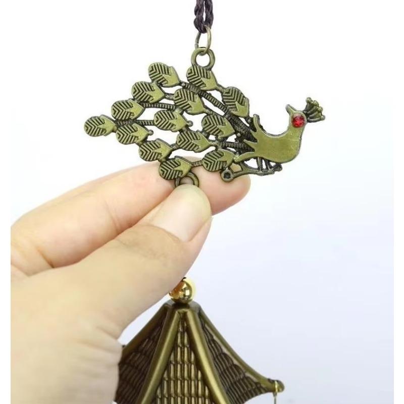 Brass Handicraft Die-casting Wind Bell Tibetan Bronze Bell Metal Antique Bell Feng Shui Metal Wind Chime Fortune Jingle Bells