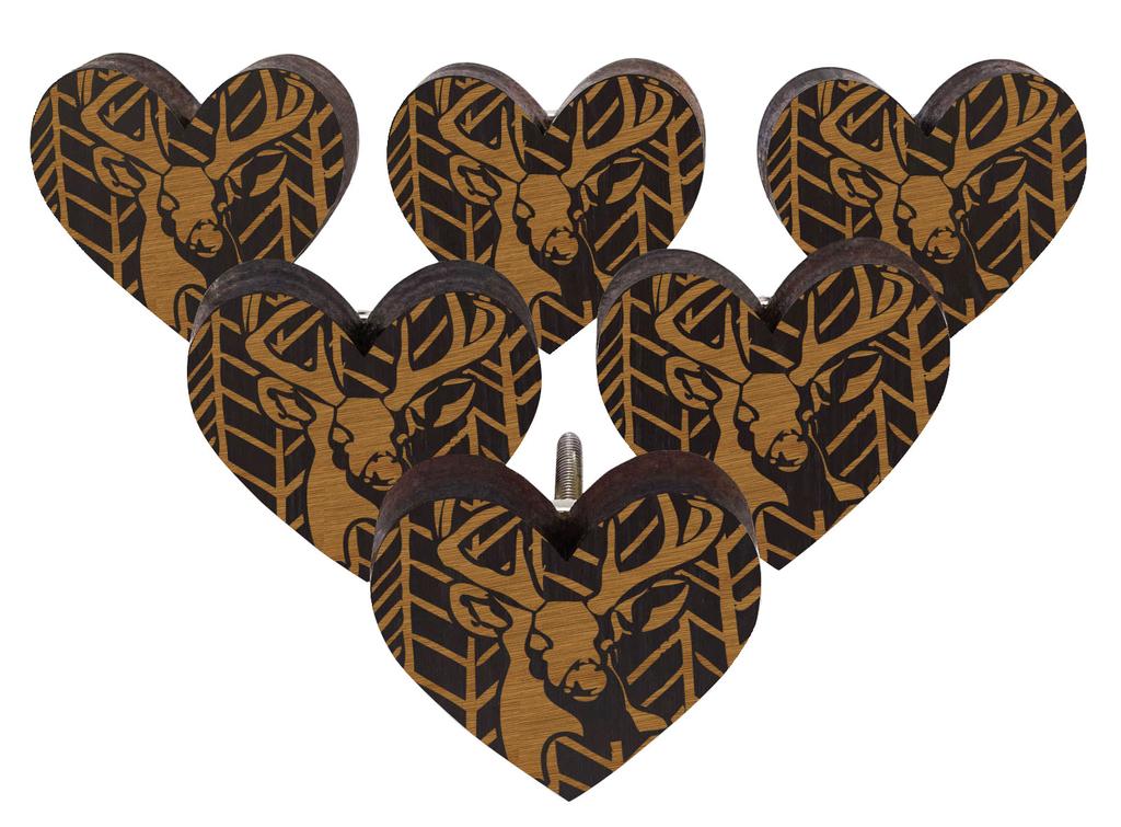 IBA Indianbeautifulart коричневые ручки с гравировкой 10 шт. мебельные деревянные ручки-гребешки в деревенском стиле