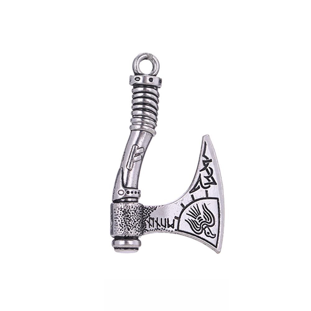 Teamer Viking Axe Slavic Charm Pendants Amulet Symbol Perun Men DIY Religious Celtics Knot Charms Accessories for Jewelry Making 4