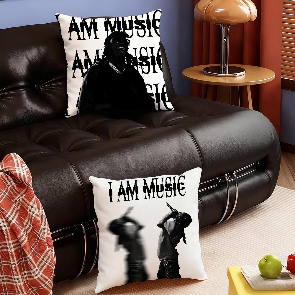 Наволочка для подушки с изображением рэпера Playboi Carti I AM MUSIC Декор для спальни, дивана, гостиной, подголовника, квадратная подушка, время для сна