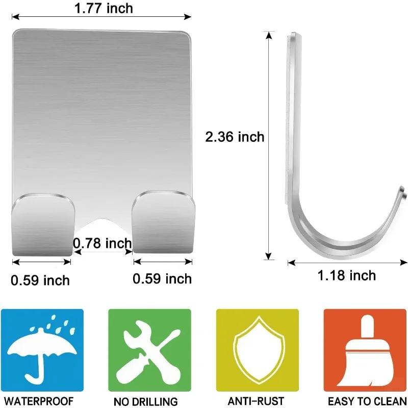 2 шт. Держатель для бритвы для душа из нержавеющей стали, подставка для бритвы для бритья, полка, стойка для хранения бритвы для бритья, крючок-органайзер для ванной комнаты