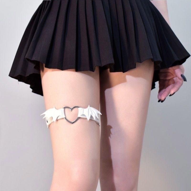 Готический ремень-подвязка для женщин, крутой ремень для чулок, пояс для нижнего белья, регулируемая противоскользящая подвязка на бедро для ночного клуба