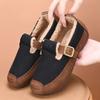 Winter Cotton Shoes with Plush Insulation for Women One Foot Soft Soled Non Slip Shoes Flat Shoes